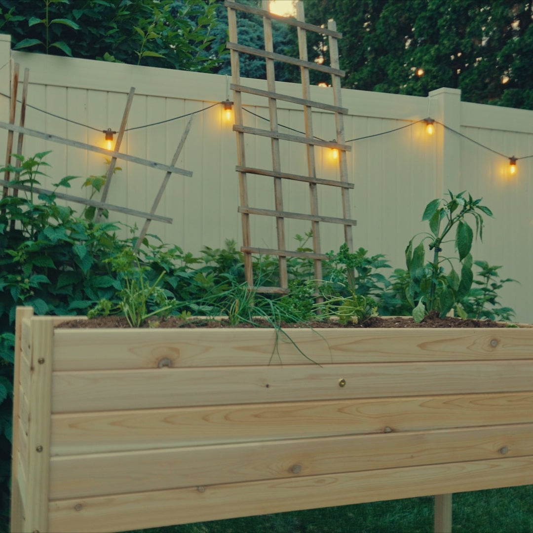 48" x 18" Raised Garden Box - 32" Tall