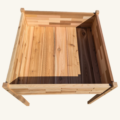 33"x 33" Raised Cedar Planter Box -32" Tall