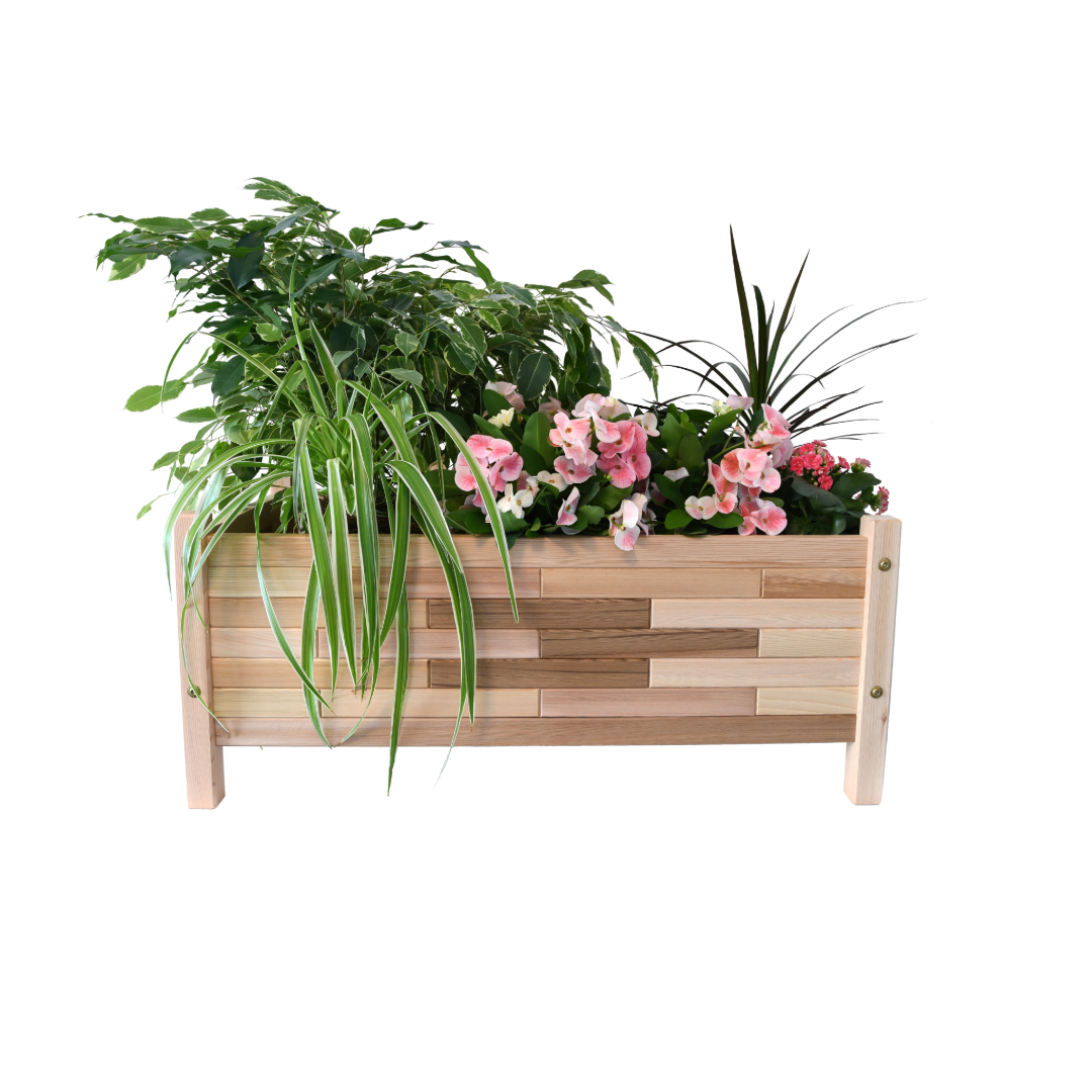 33"x 17" Cedar Planter Box - 14" Tall