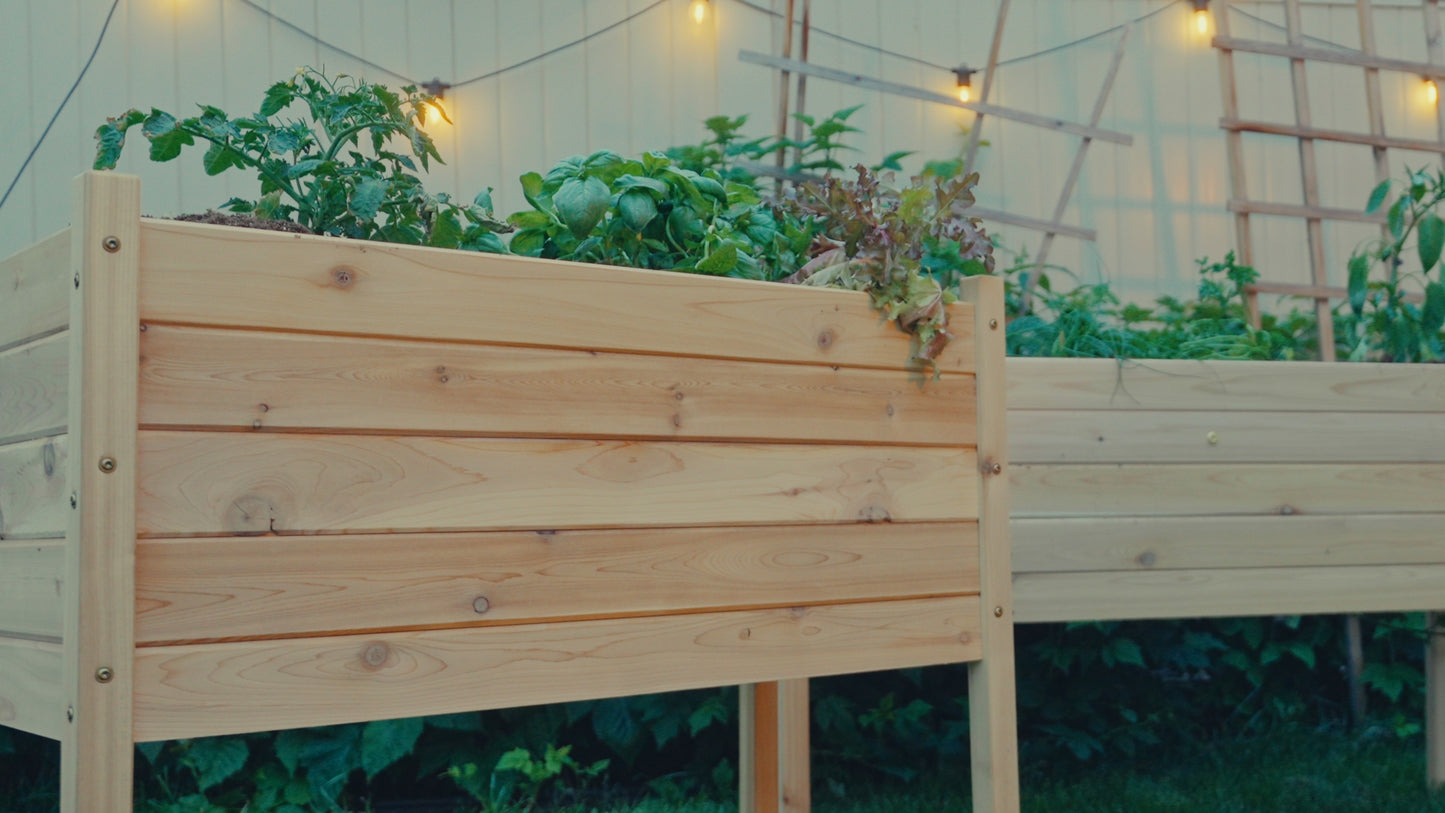 34" x 18" Raised Garden Box - 32" Tall